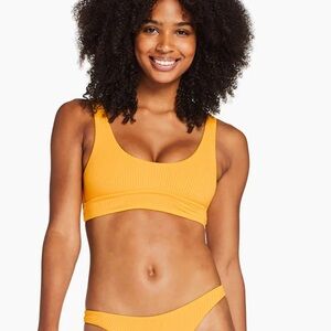 NWT Vitamin A Swim yellow bikini top